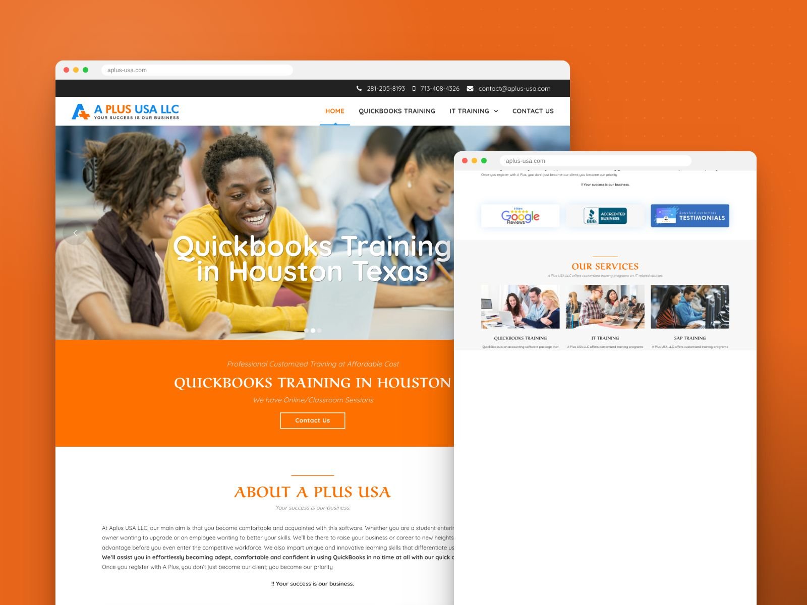 A Plus USA website