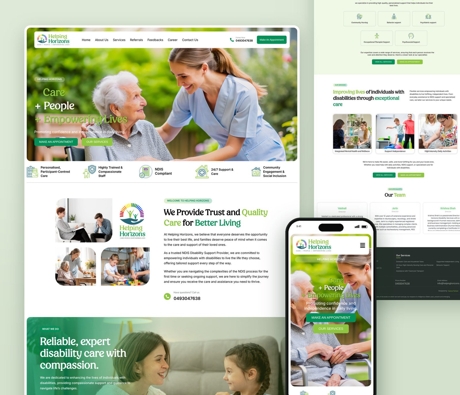 Helping Horizons website