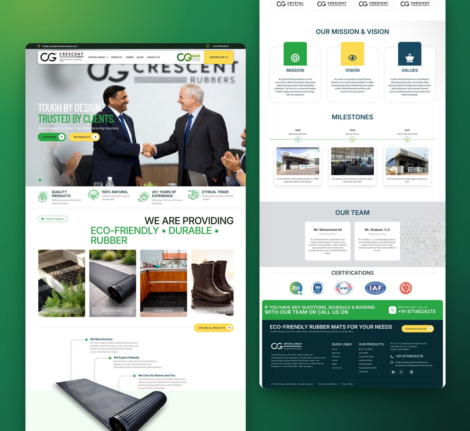 Crystal Group website