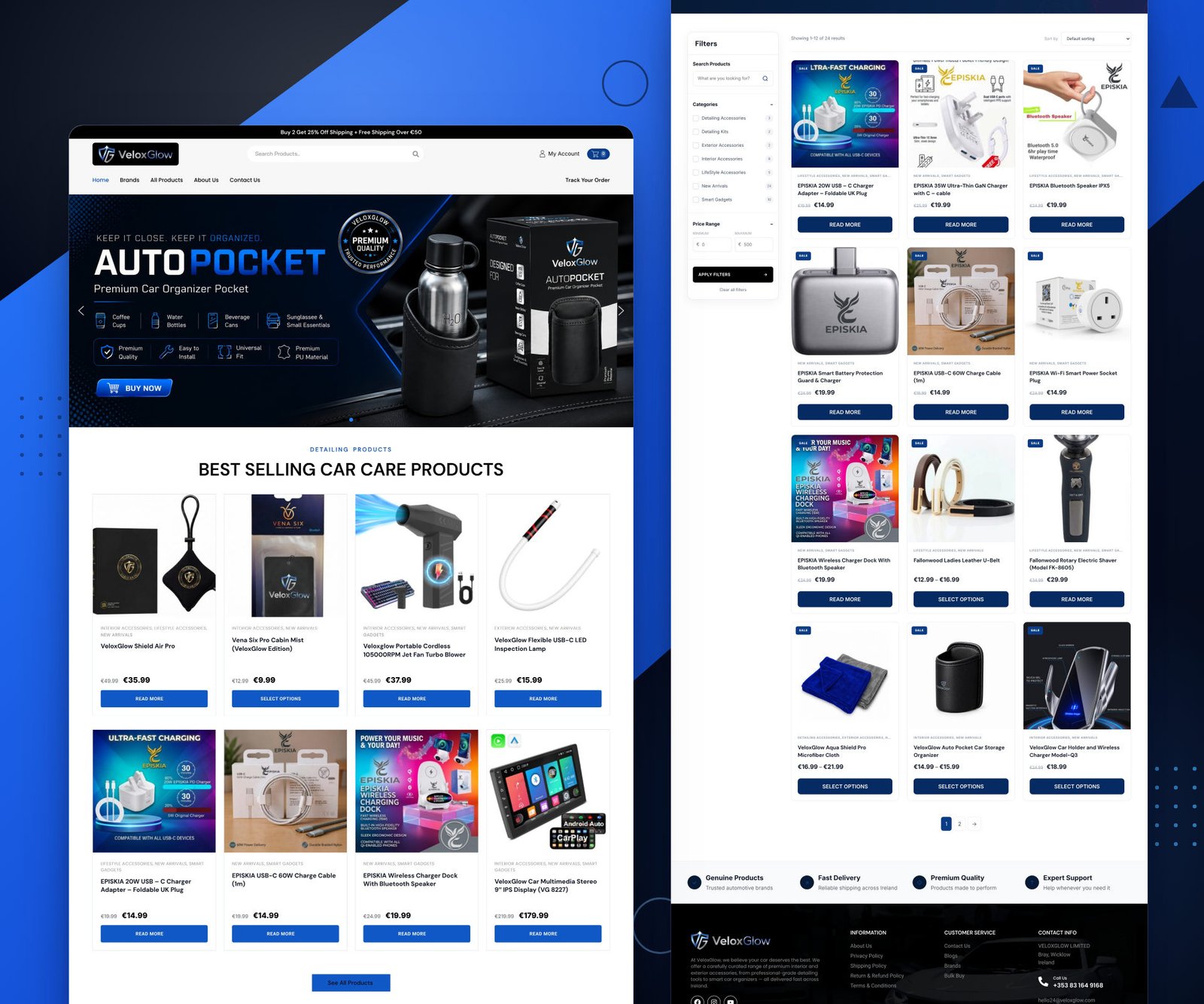 VeloxGlow website